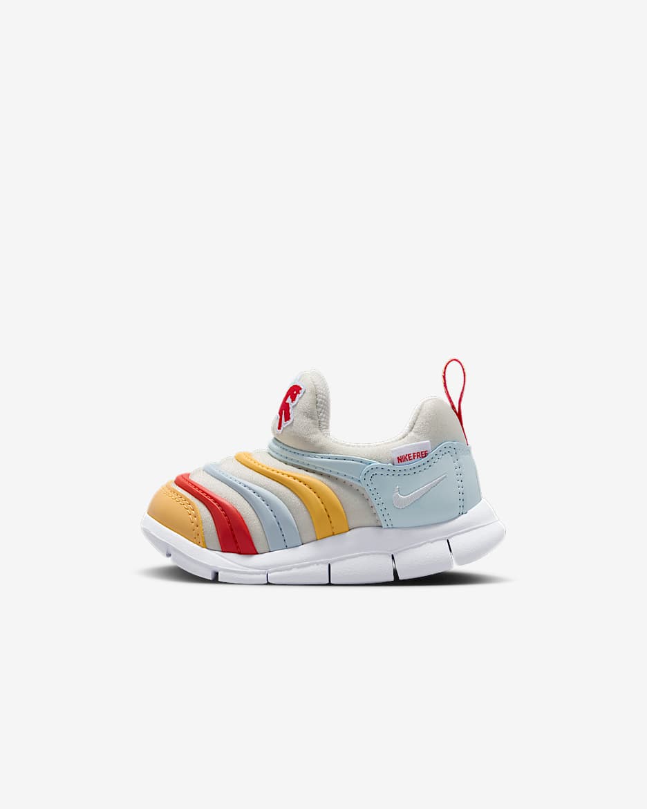 Nike Dynamo Free 马年限定脱缰系列新年款耐克毛毛虫婴童运动鞋 - 帆白/白色/典雅托帕石色/白色