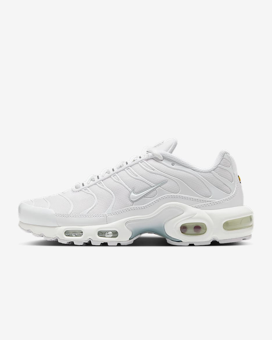Nike Air Max Plus 女子运动鞋 - 白色/白金色/白色
