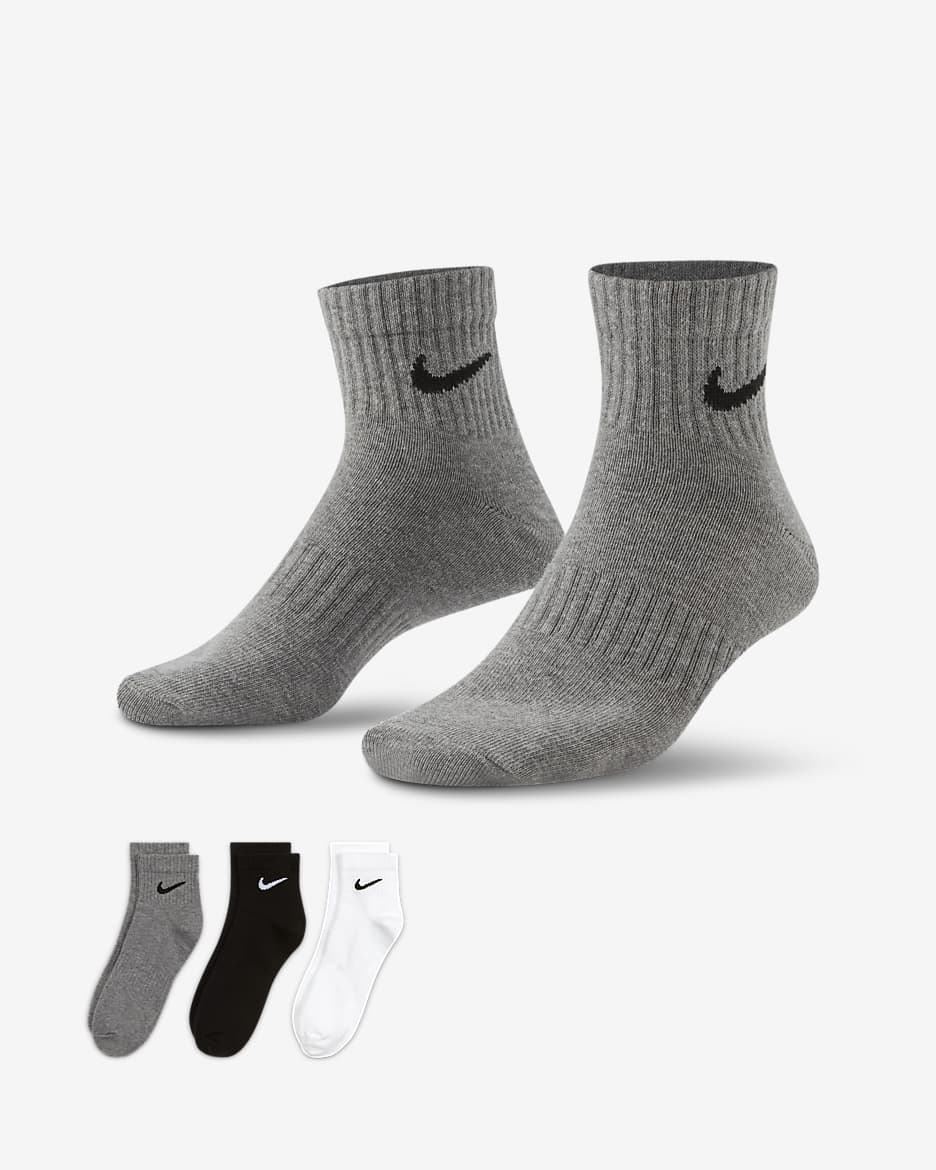 Nike Everyday Lightweight 速干训练短袜（3 双） - 多色