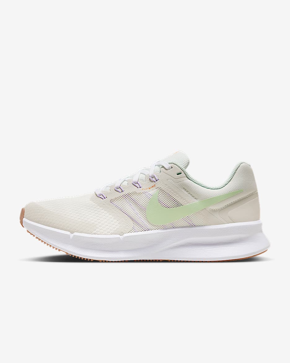 Nike Run Swift 3 女子公路跑步鞋 - 帆白/白色/薄雾紫/蒸气绿