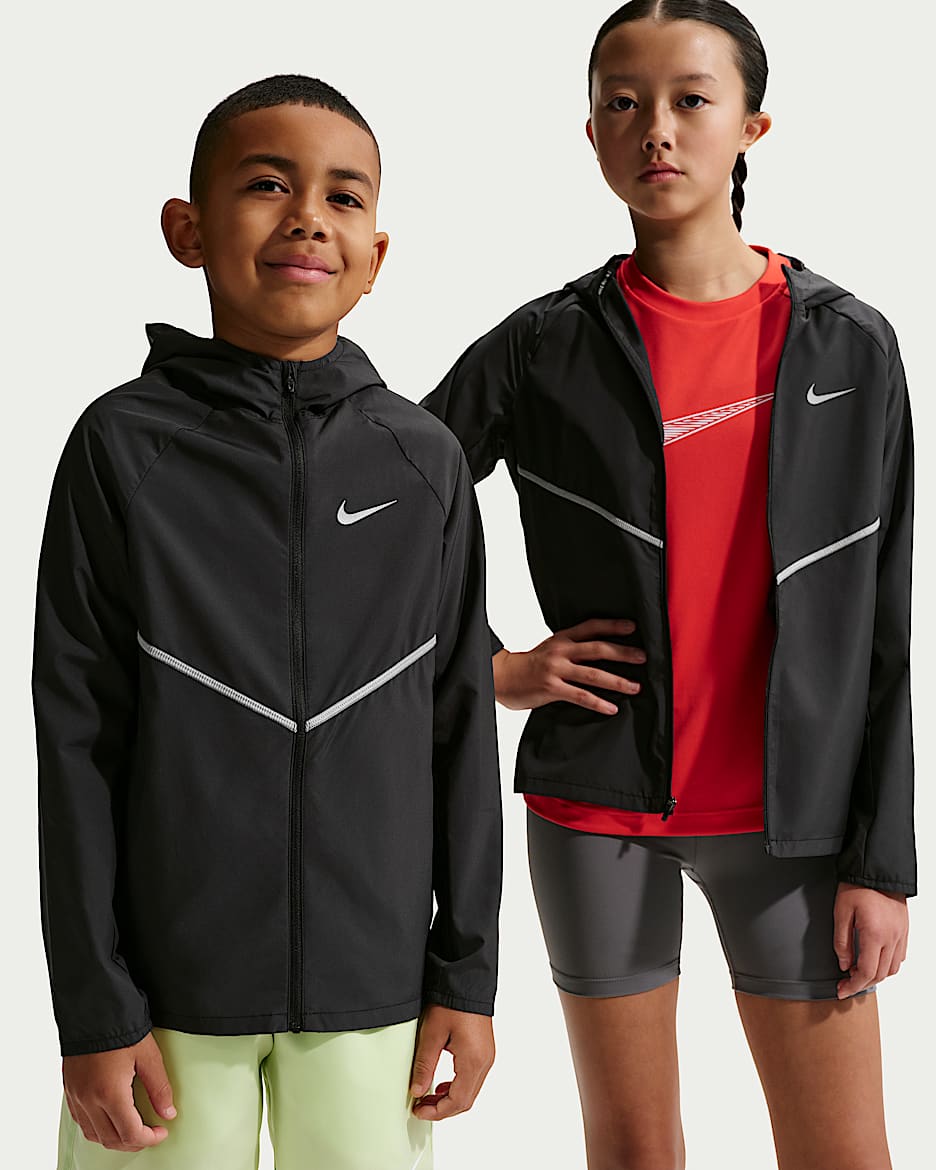 Nike Miler 马年限定脱缰系列新年款大童拒水夹克防晒衣皮肤衣 - 黑
