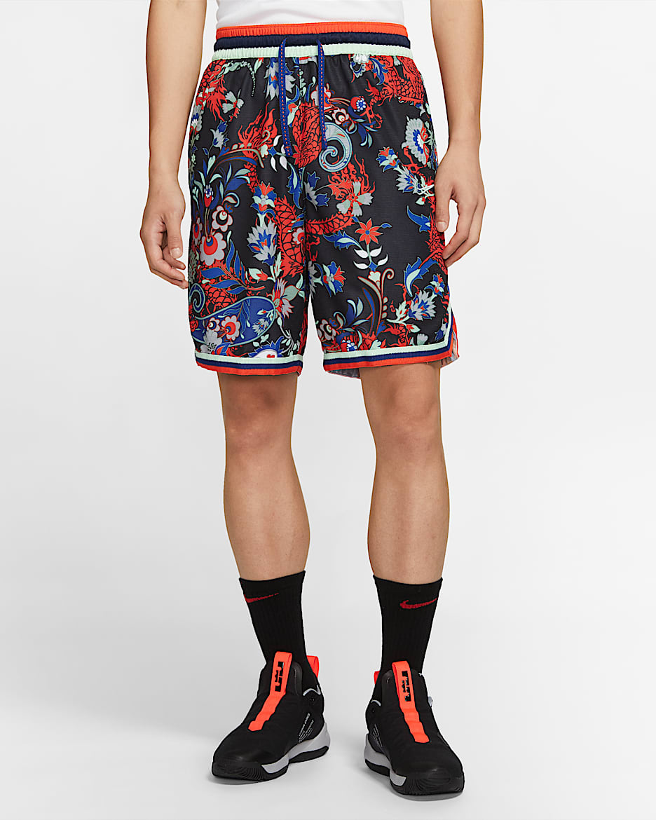 Nike DNA 男子篮球短裤 - 深宝蓝/队橙/Cucumber Calm