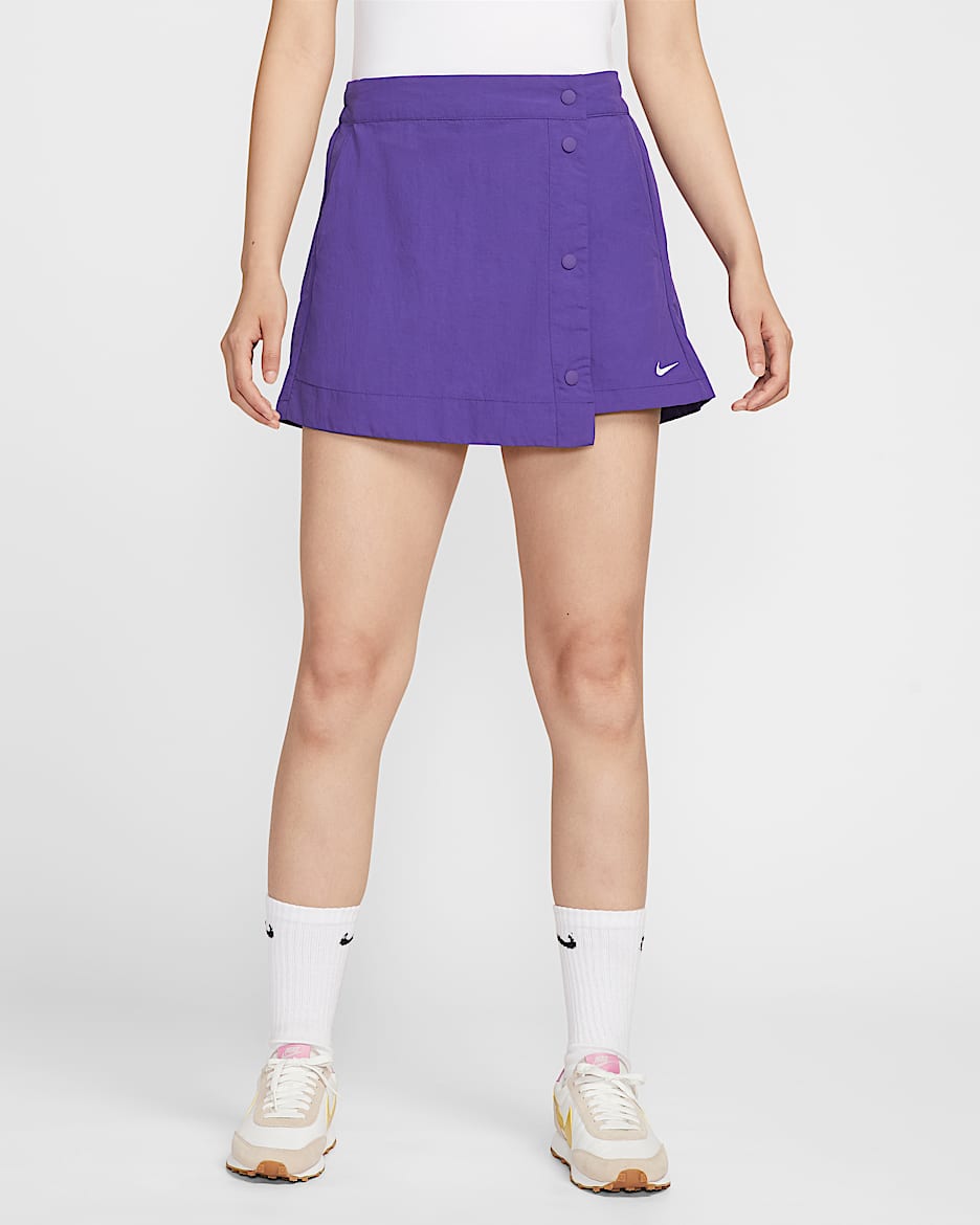 Nike Sportswear Essential 女子梭织裤裙 - 庭紫/帆白