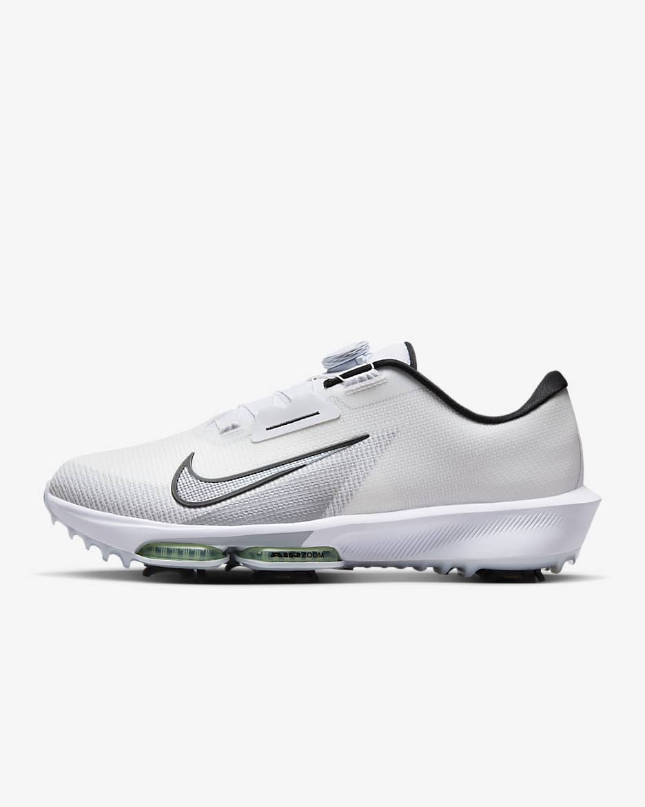 Nike AR ZM Infinity TR NXT% BOA 2 W 男/女高尔夫球鞋（宽版） - 白色/蒸气绿/白金色/黑