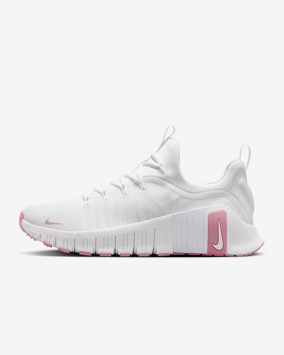 Nike Free Metcon 6 女子训练鞋 - 白色/白色/元素粉