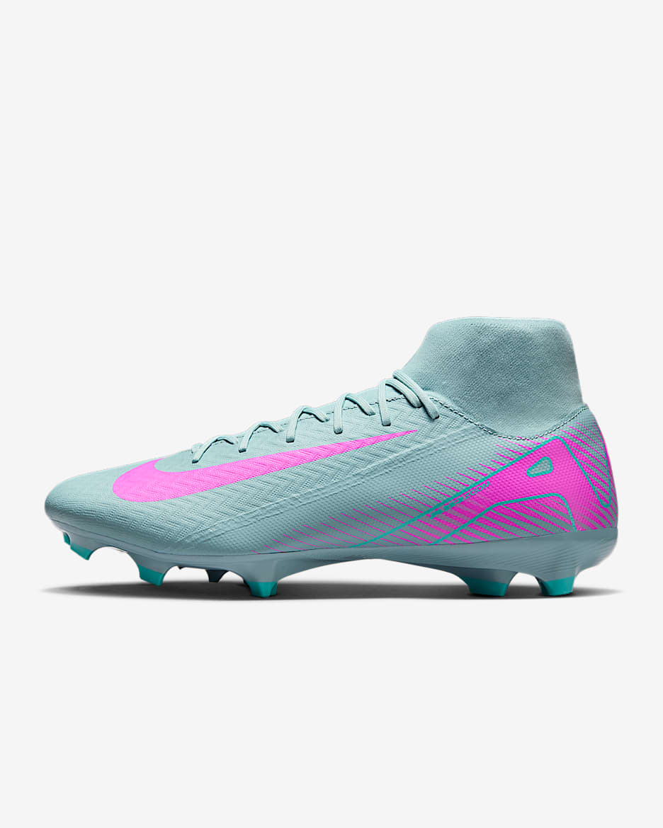 Nike Mercurial Superfly 10 Academy 耐克刺客系列多种场地高帮足球鞋 - 海洋深蓝/爆炸粉