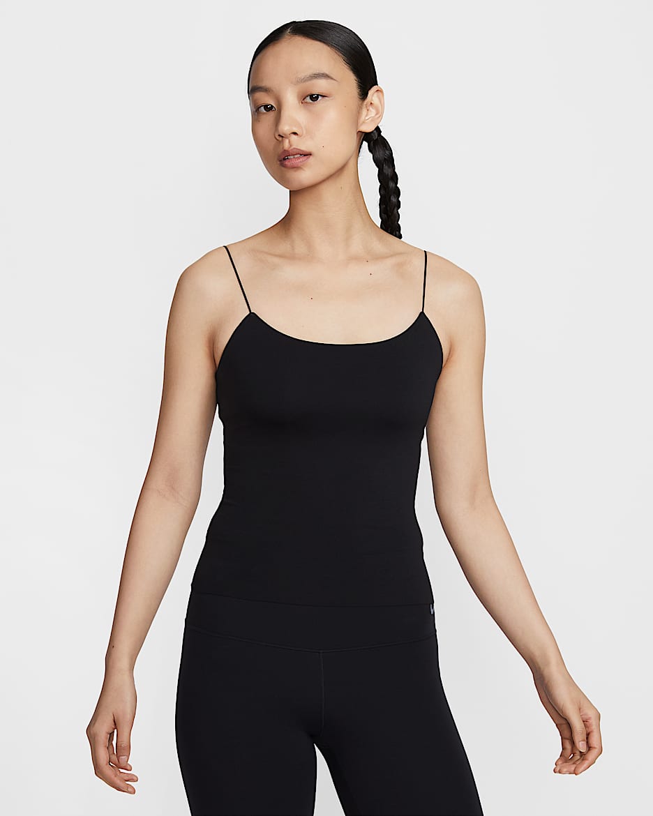 Nike Zenvy Dri-FIT 女子速干吊带背心 - 黑