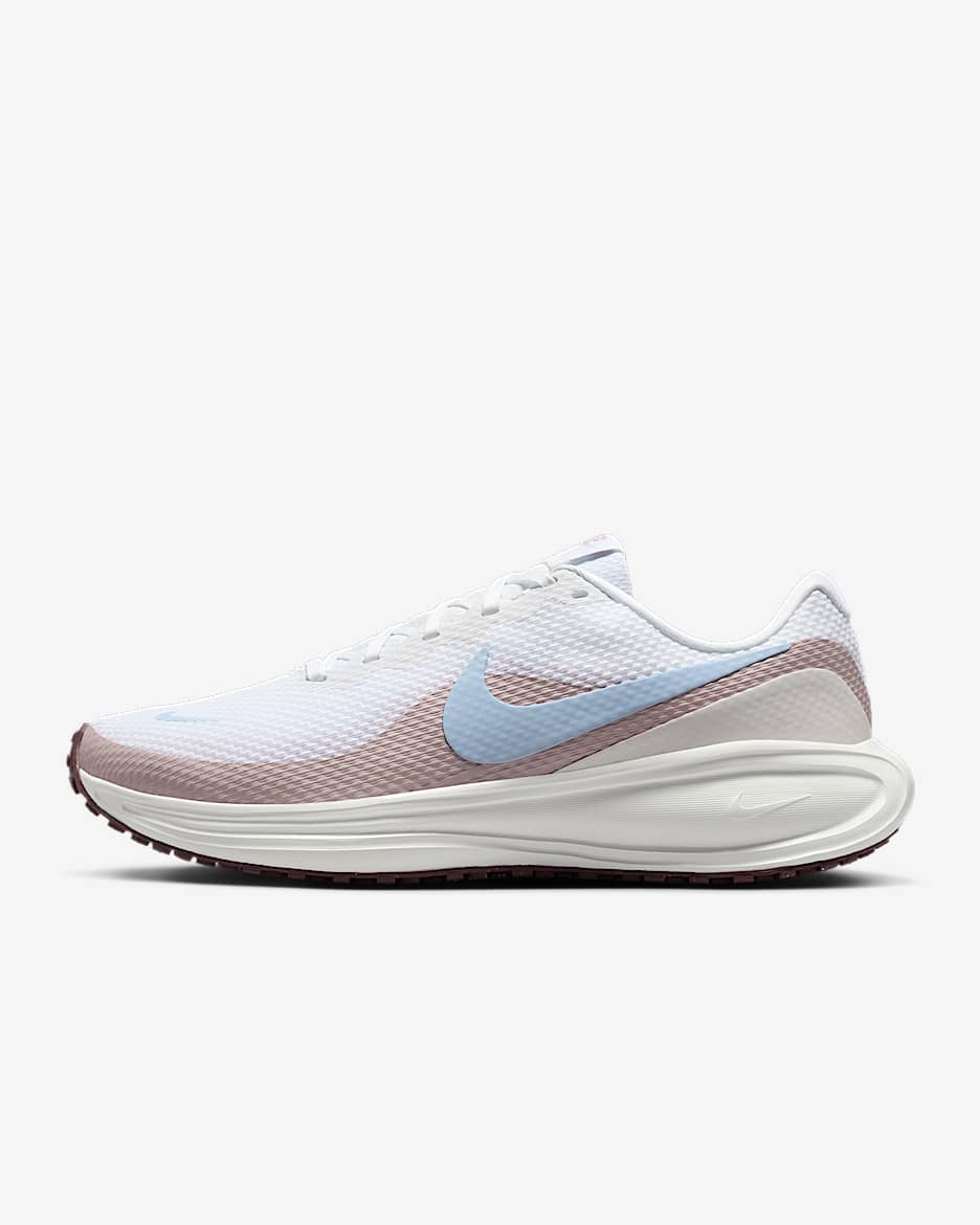 Nike Revolution 8 女子公路跑步鞋 - 白色/帆白/微粒玫瑰红/氢蓝