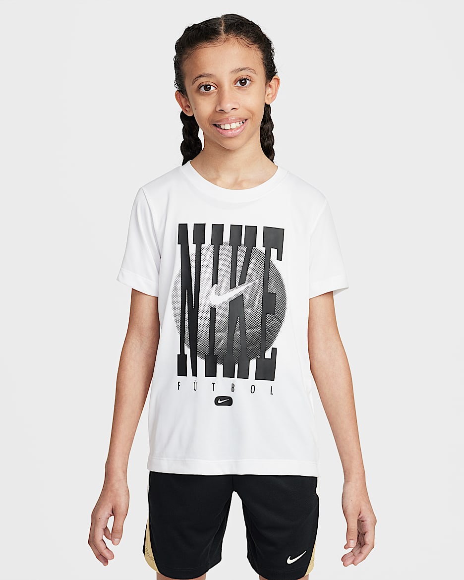Nike Legend Dri-FIT Futbol 大童速干T恤 - 白色