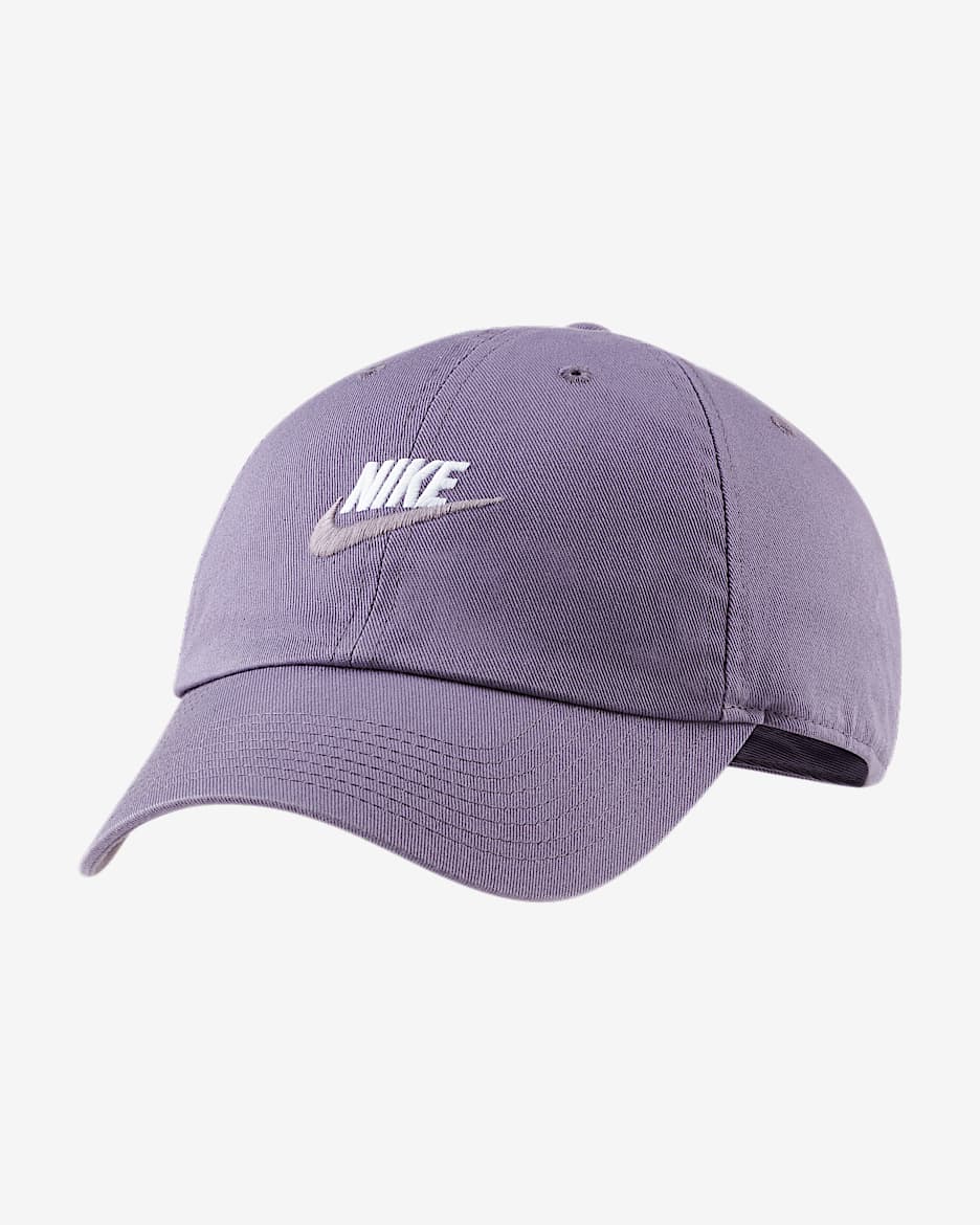 Nike Sportswear Heritage86 Futura 水洗运动帽 - 拂晓深紫/白色