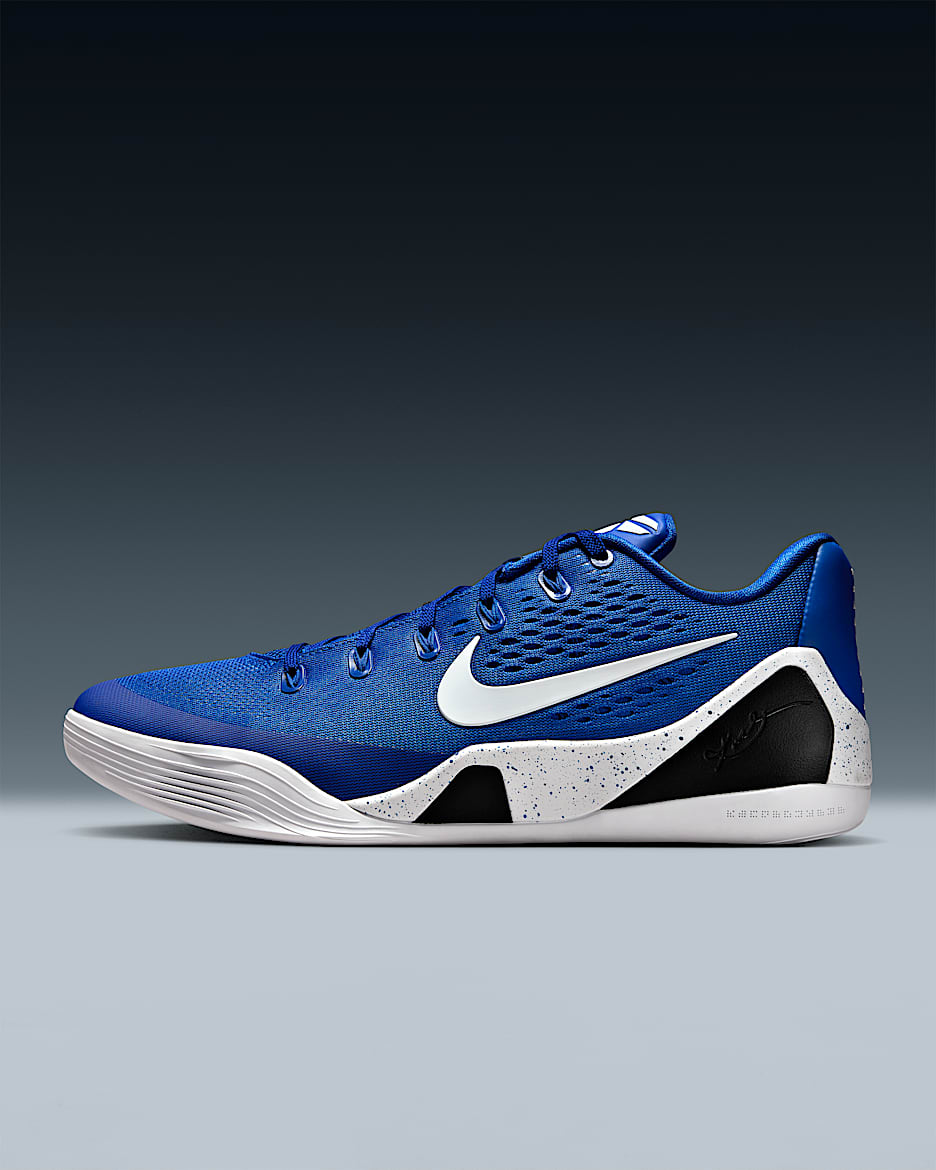 Kobe IX Elite Low Protro 科比男/女篮球鞋 - 游戏宝蓝/白色/白色