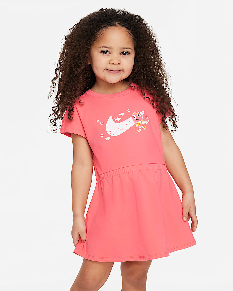 Nike Coral Reef 婴童连衣裙 - 珊瑚红