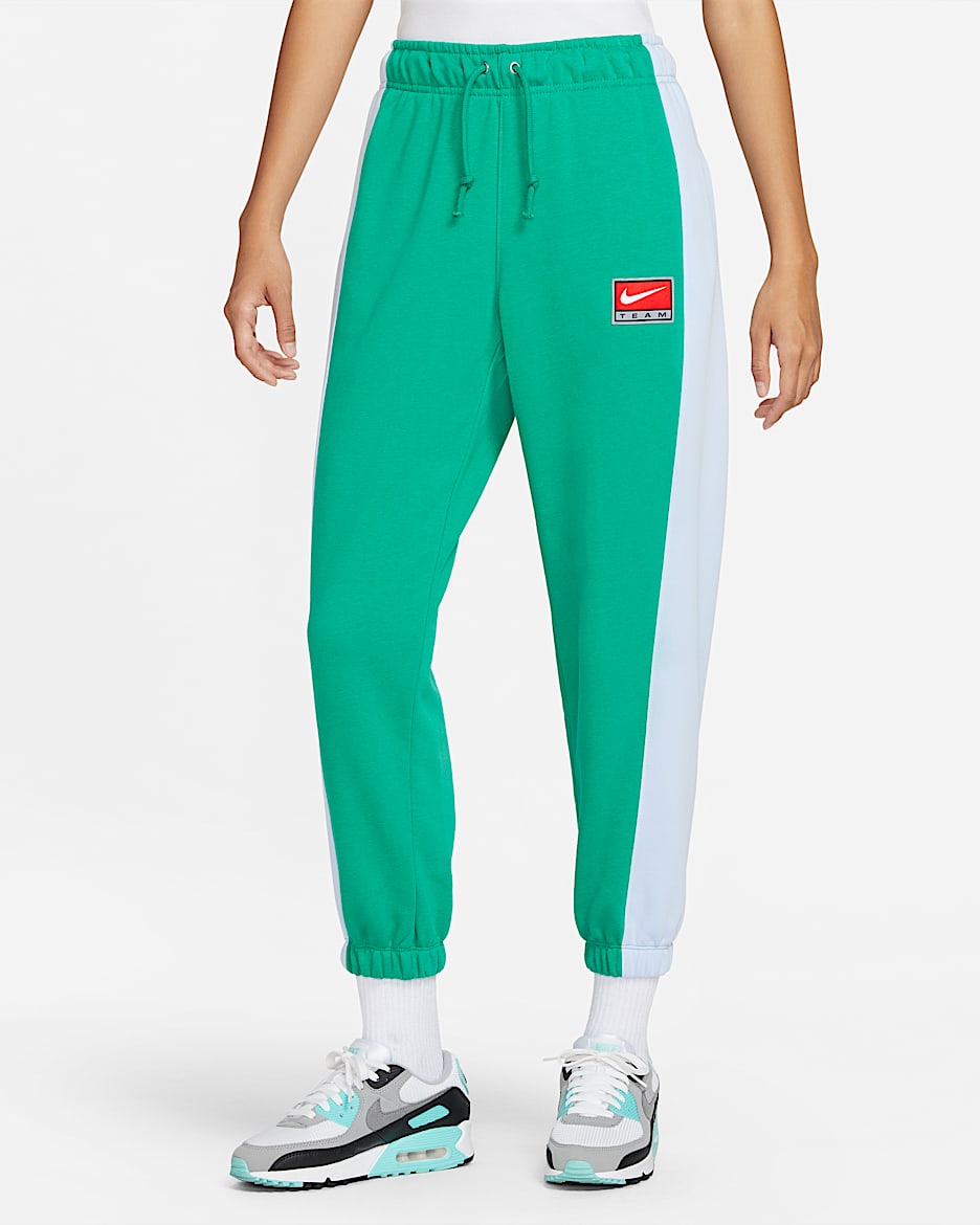 Nike Sportswear Team Nike 女子薄绒长裤 - 海神绿/浅宝石蓝