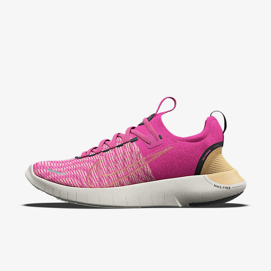 Nike Free RN By You 专属定制男子公路跑步鞋 - 白色/浅银灰/白色