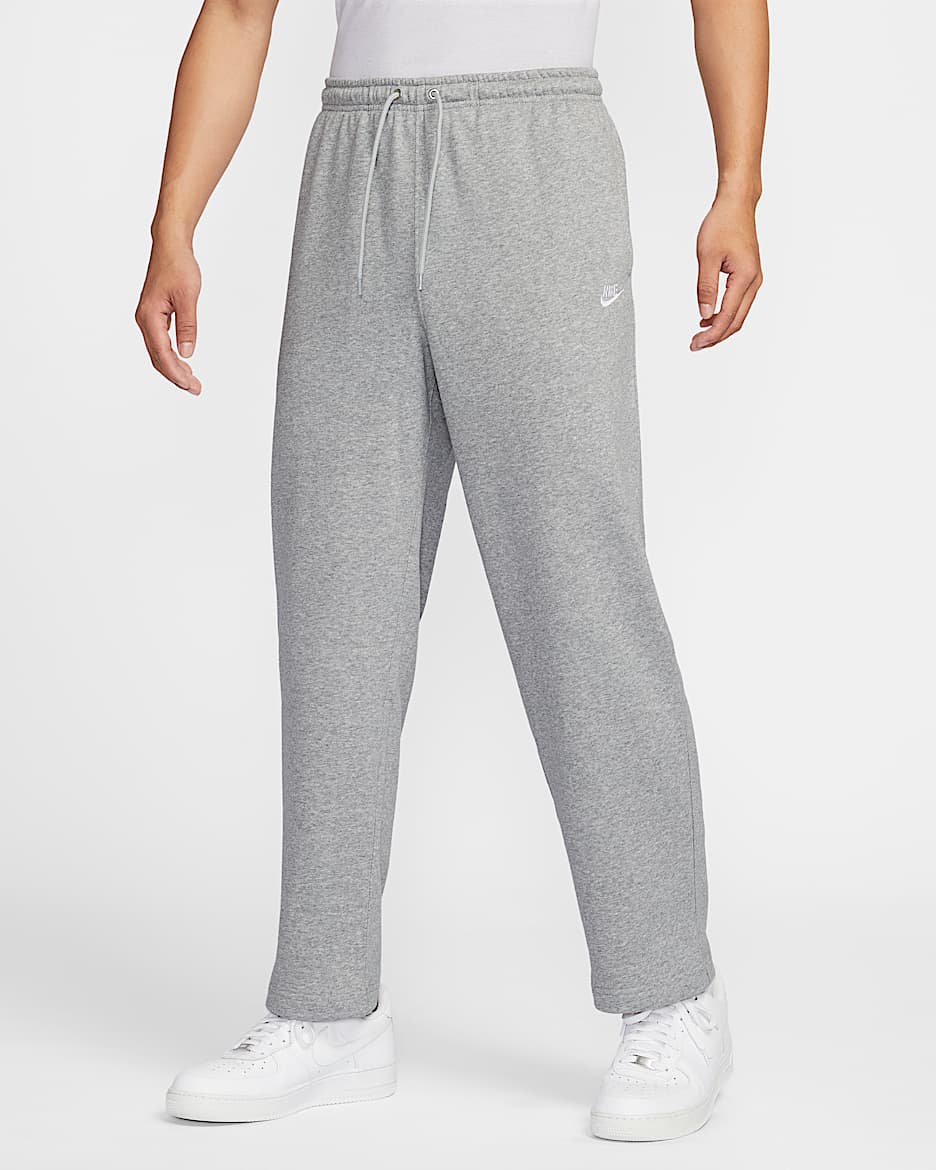 Nike Club 男子法式毛圈长裤 - 调色暗灰/浅烟灰/白色
