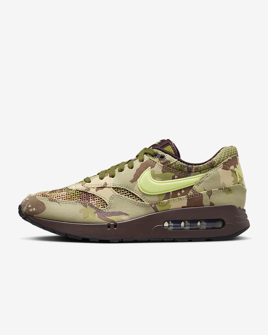 Nike Air Max 1 '86 OG 男子运动鞋 - 土褐/油绿/黑/浅柠檬黄