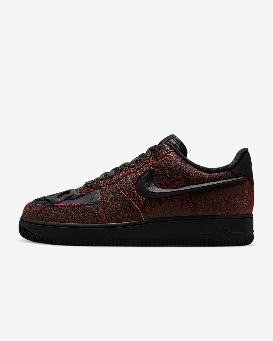Nike Air Force 1 Retro 男子空军一号运动鞋 - 黑/深红/黑