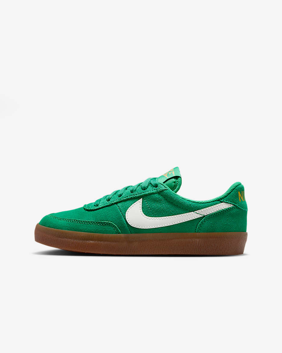 Nike Killshot 2 大童薄底运动鞋 - 体育场绿/尘光子色/金属色/帆白