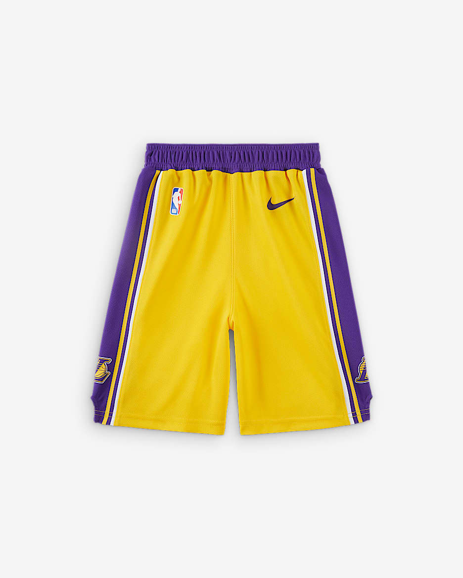 洛杉矶湖人队 Icon Edition Nike NBA 幼童短裤 - 阿马里洛黄