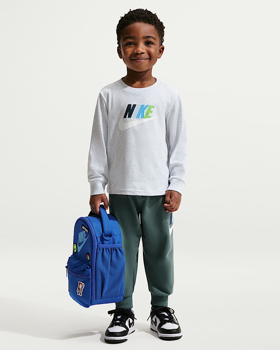 Nike 婴童长袖T恤和法式毛圈长裤套装 - 矿物岩板蓝