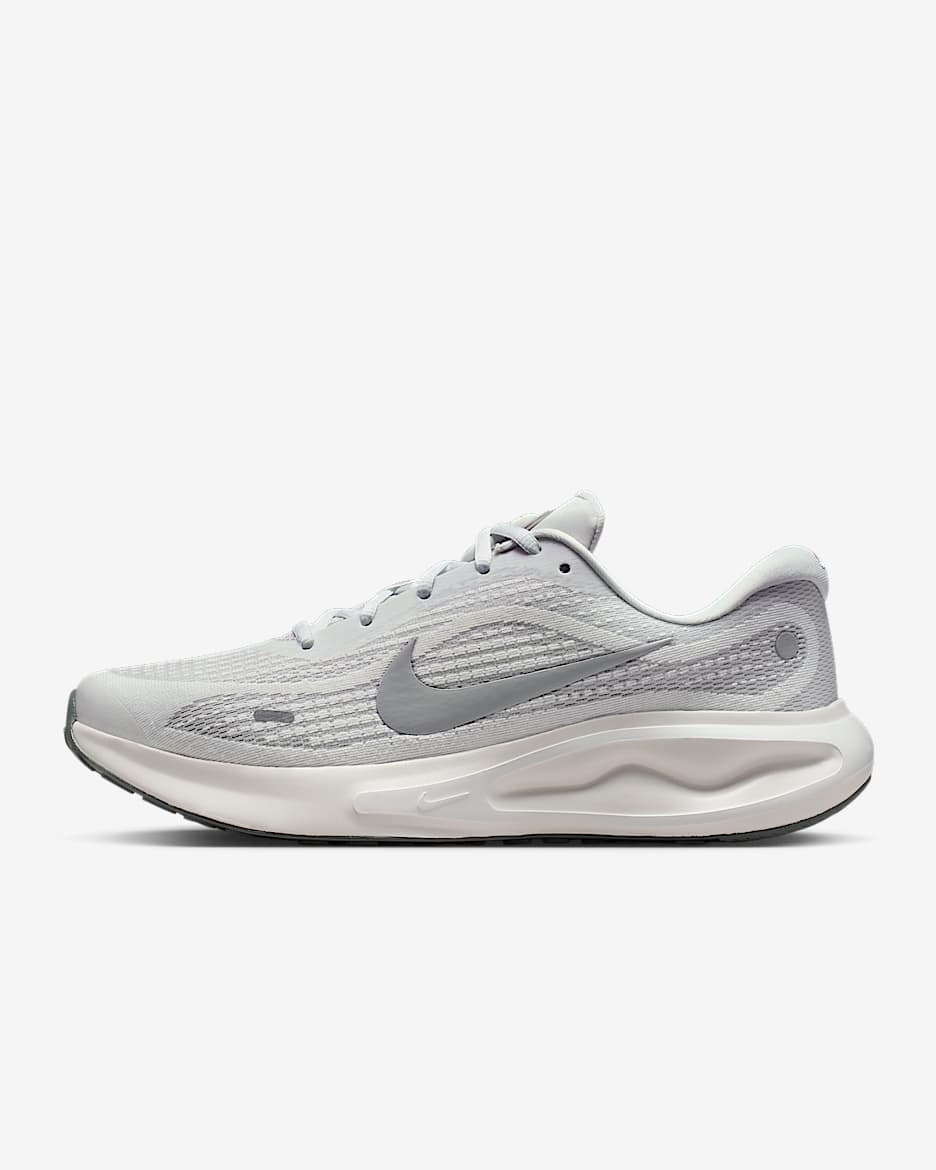Nike Journey Run 男子透气公路跑步鞋 - 山峰白/幻影灰白/烟灰/浅烟灰