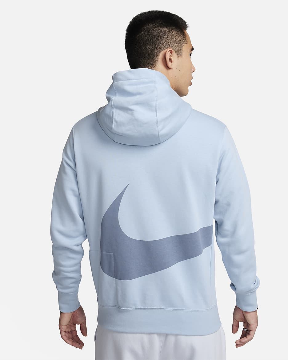 Nike Sportswear 男子法式毛圈套头连帽衫 - 浅军械蓝/灰石板蓝/浅军械蓝
