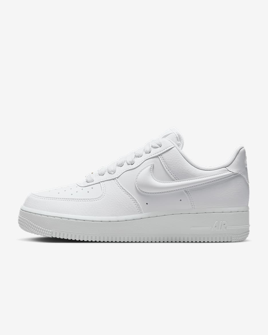Nike Air Force 1 '07 女子空军一号运动鞋 - 白色/黑/金属色/白色