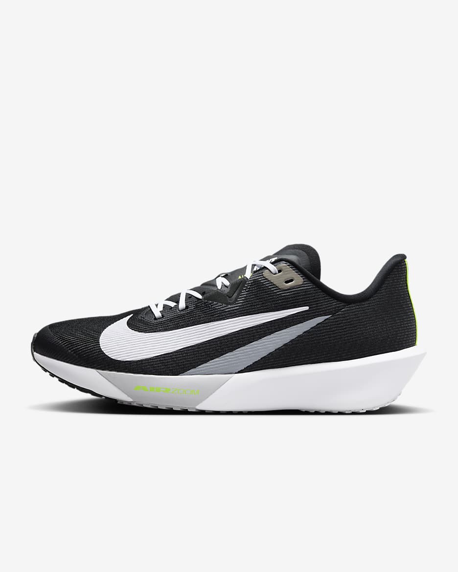 Nike Zoom Rival Fly 4 男子公路竞速跑步鞋 - 黑/狼灰/荧光黄/白色