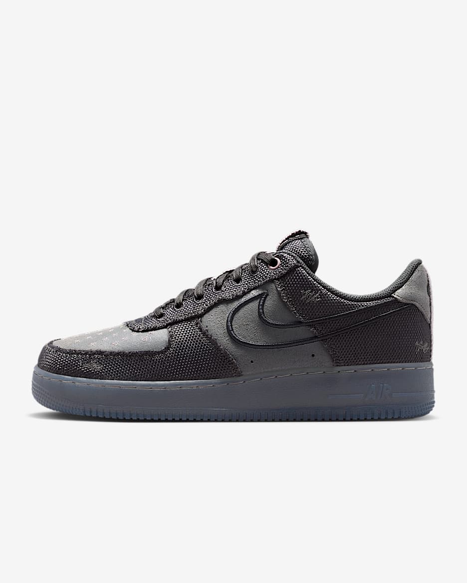 Nike Air Force 1 '07 男子空军一号运动鞋 - 煤黑/铁灰/浅矿石紫/黑