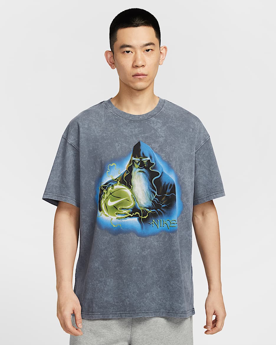 Nike 男子篮球T恤 - 煤黑