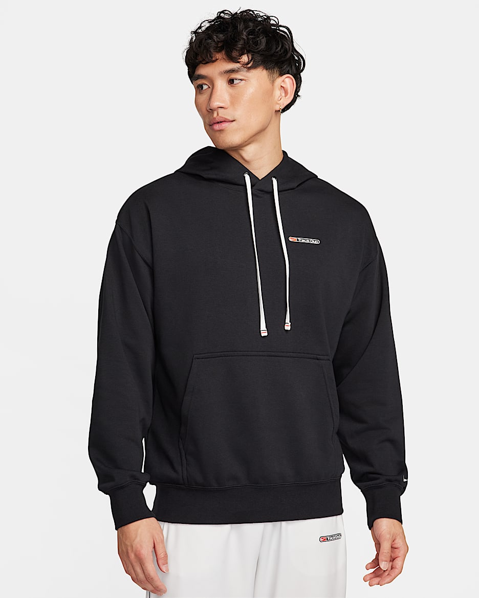 Nike Track Club Dri-FIT 男子速干针织跑步套头连帽衫 - 黑/山峰白