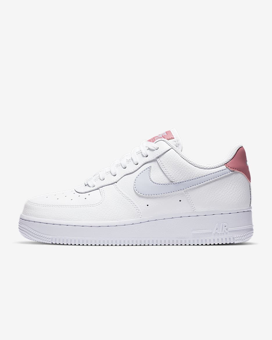 Nike Air Force 1 '07 女子运动鞋 - 白色/淡莓红/白色/幻影