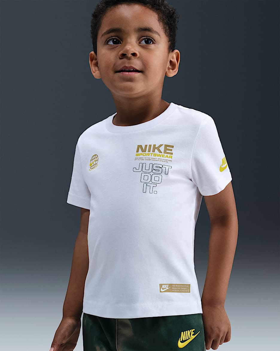 Nike Sportswear Globe 婴童标志T恤 - 白色