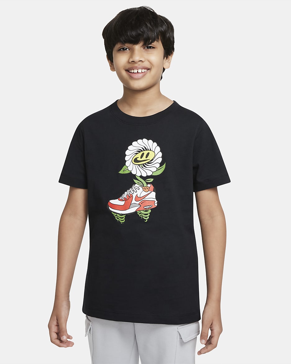 Nike Sportswear 大童T恤 - 黑