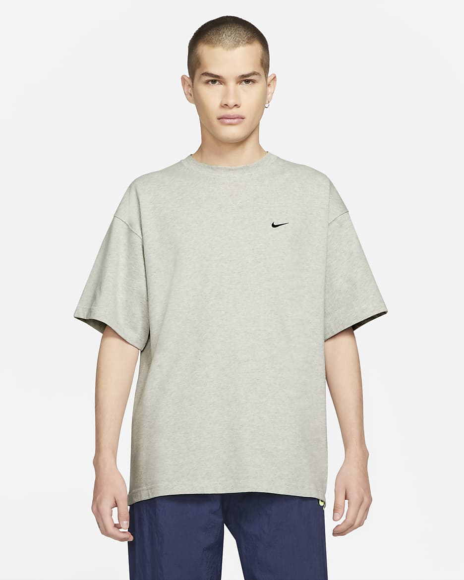 Nike x Kim Jones 男/女短袖T恤 - 麻灰