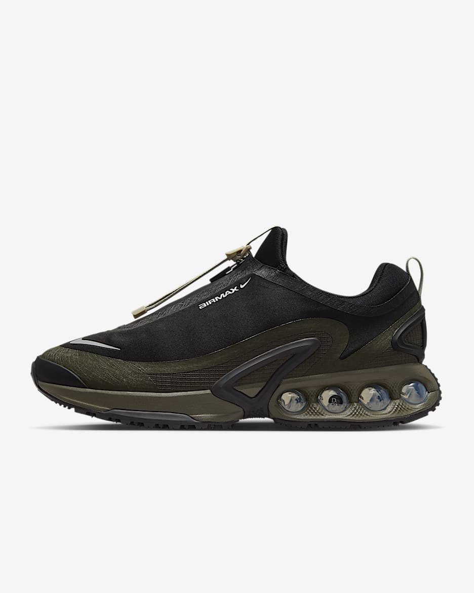Nike Air Max Dn Roam 男子漫游气垫运动鞋 - 黑/军裤卡其/石色/金属银