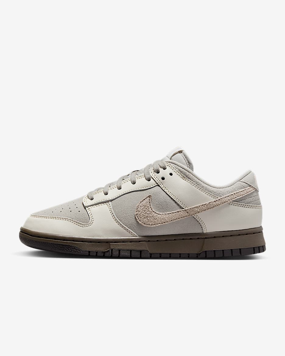 Nike Dunk Low Retro 男子运动鞋 - 幻影灰白/矿石灰/丝绒棕/浅铁矿石灰