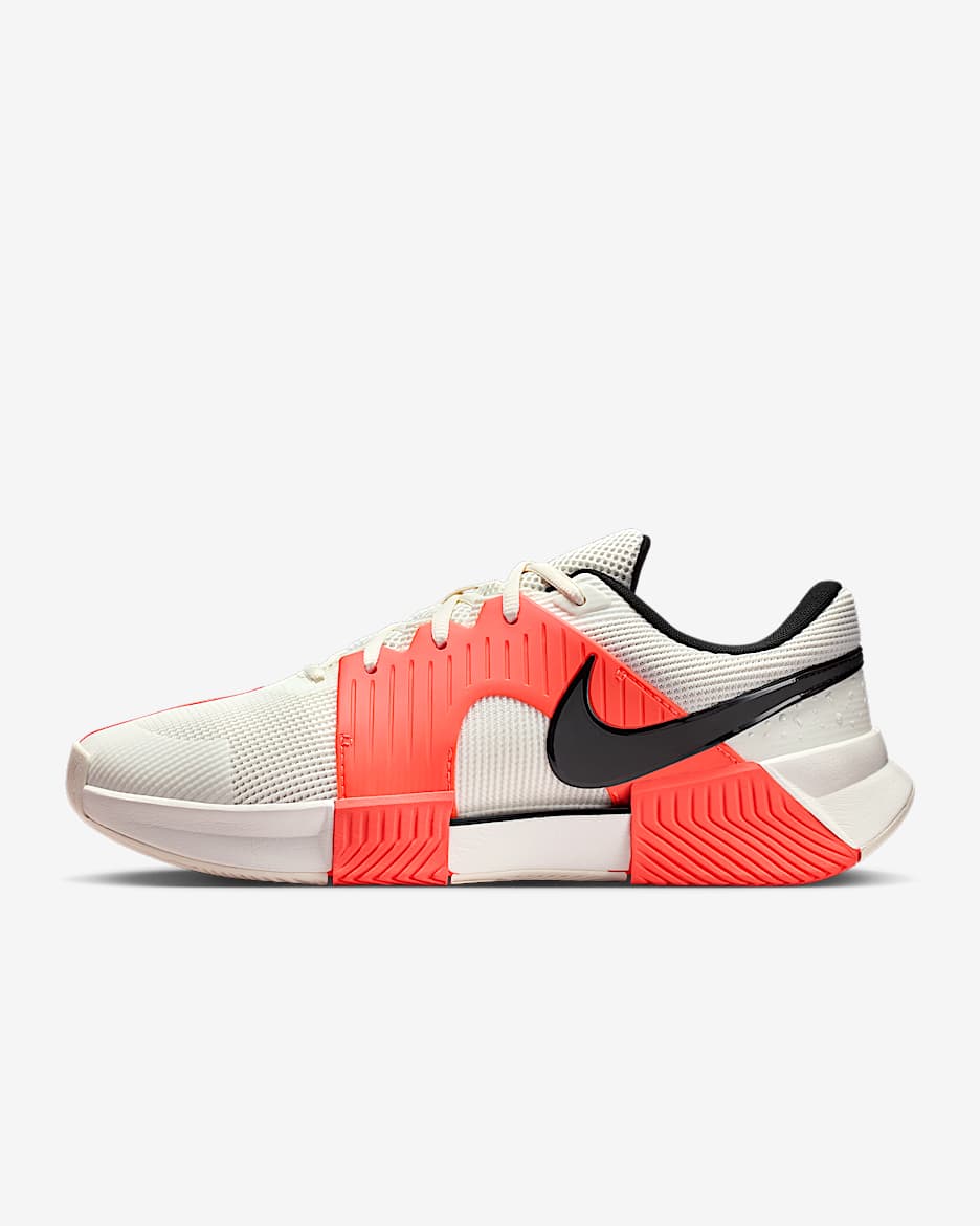 Nike Zoom GP Challenge 1.5 PRM 扬尼克·辛纳同款男子硬地球场网球鞋 - 帆白/草皮橙/调色绸缎蓝/黑