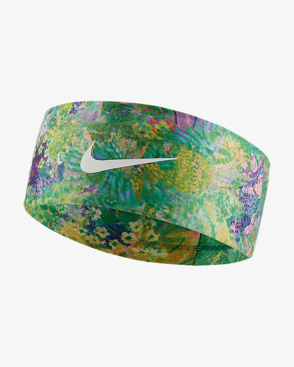 Nike Fury 速干印花头带（1 条） - 多色/冲击绿/灯草紫红/白色