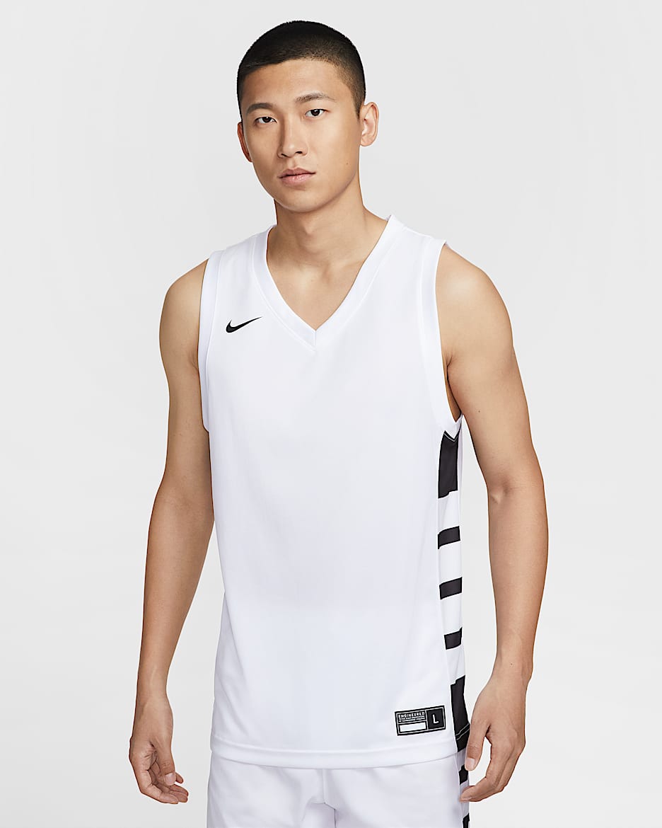 Nike Dri-FIT Elite Power 男子速干球衣 - 白色/团队黑