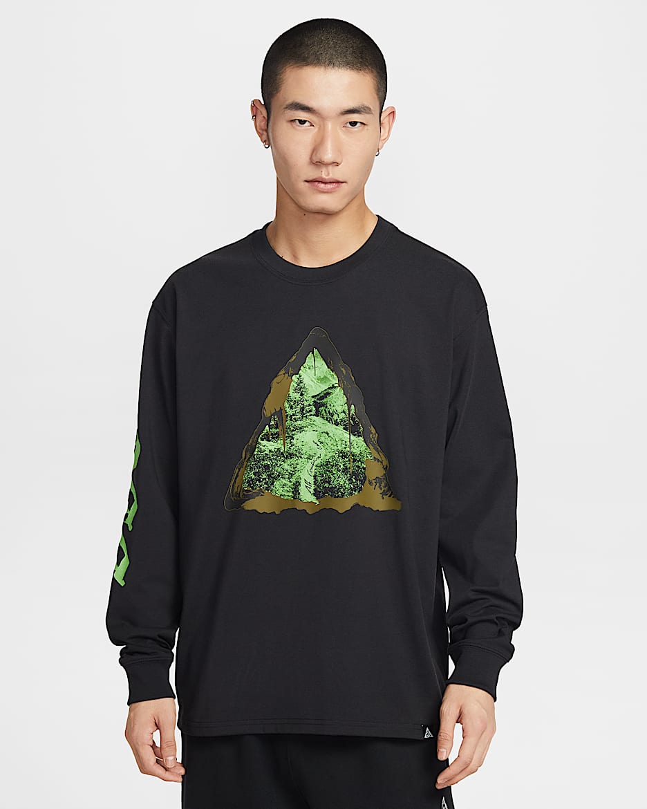 Nike ACG Dri-FIT 男子速干长袖T恤 - 黑