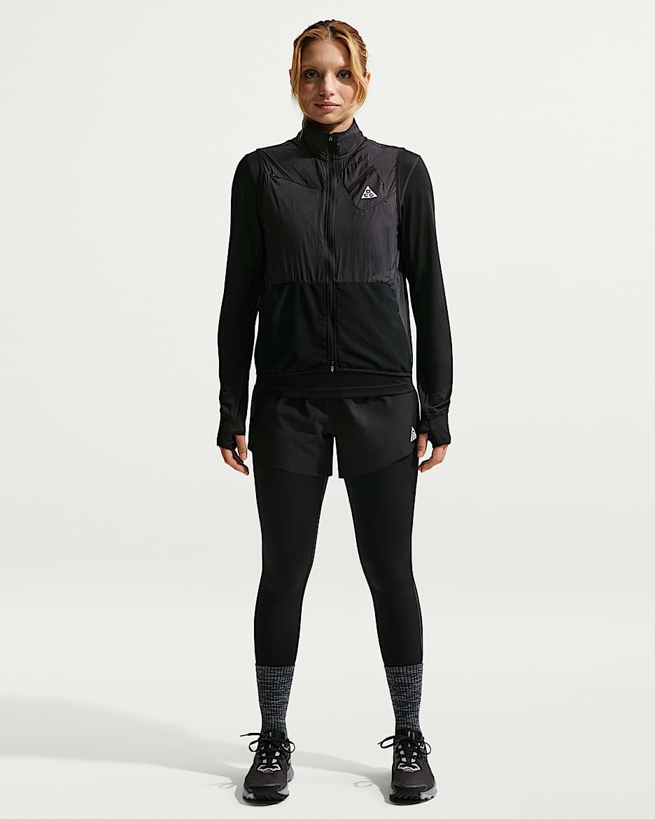 Nike ACG 女子速干九分紧身裤 - 黑/煤黑/冷灰/山峰白