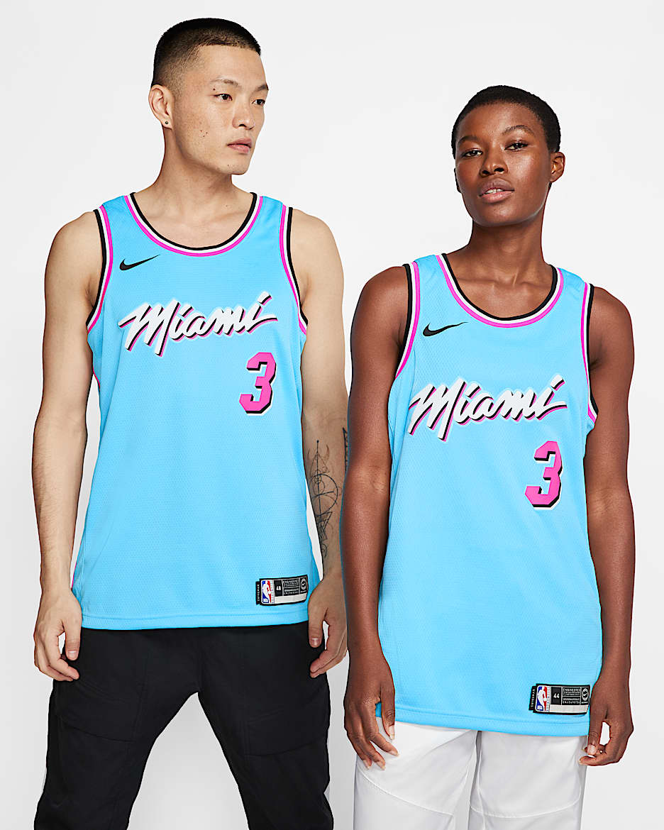 迈阿密热火队 (Jimmy Butler) City Edition Nike NBA Swingman Jersey 男子球衣 - 暴风蓝