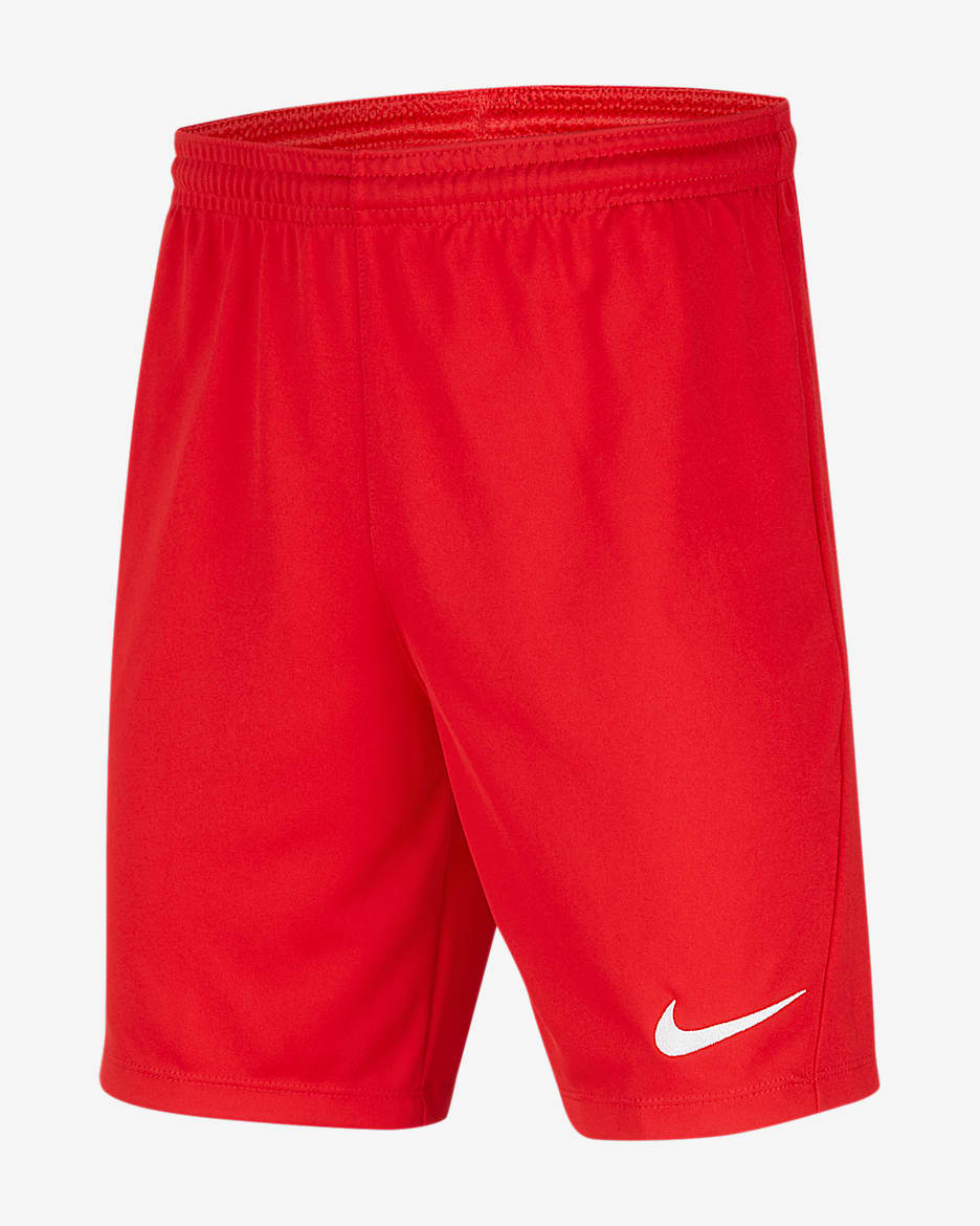 Nike Dri-FIT Park III 大童速干短裤 - 大学红/白色