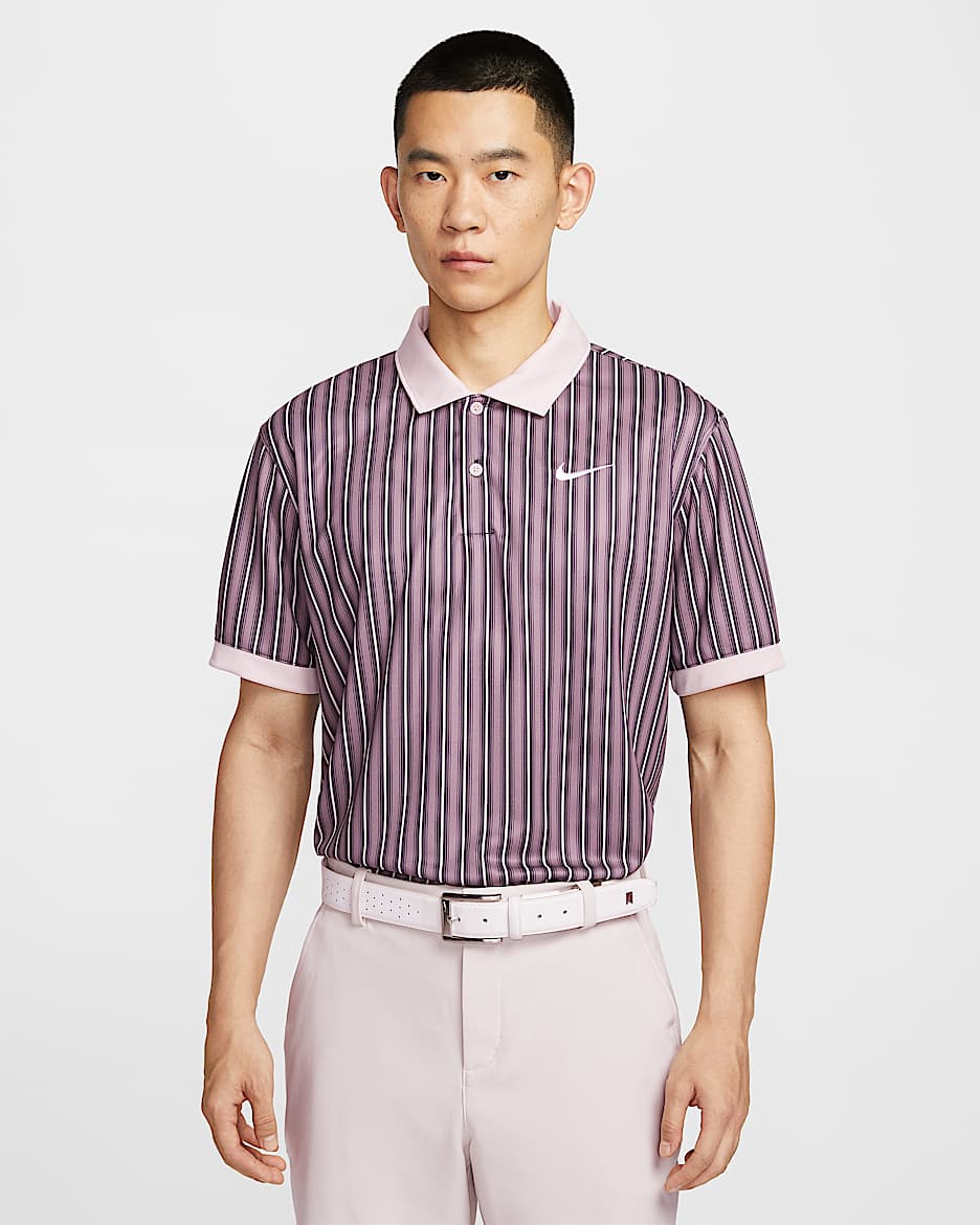 Nike Victory+ Dri-FIT 男子速干高尔夫翻领T恤 - 褐灰/砂岩灰粉/白色