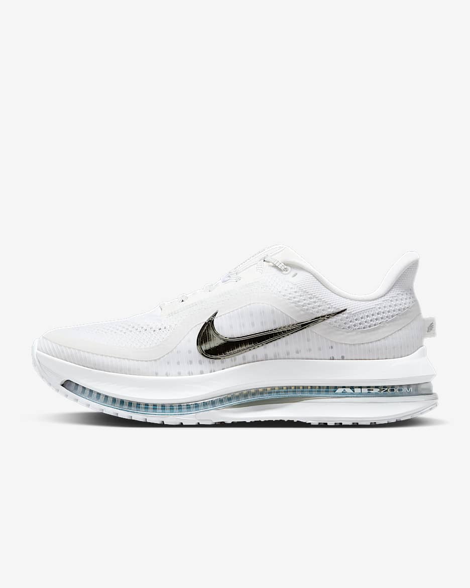 Nike Pegasus Premium 耐克顶级飞马男子公路跑步鞋 - 白色/金属银/金属银