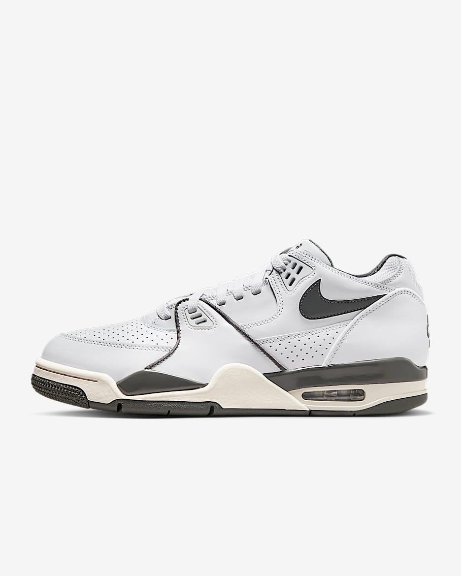 Nike Air Flight '89 Low 男子运动鞋 - 白色/幻影灰白/铁灰