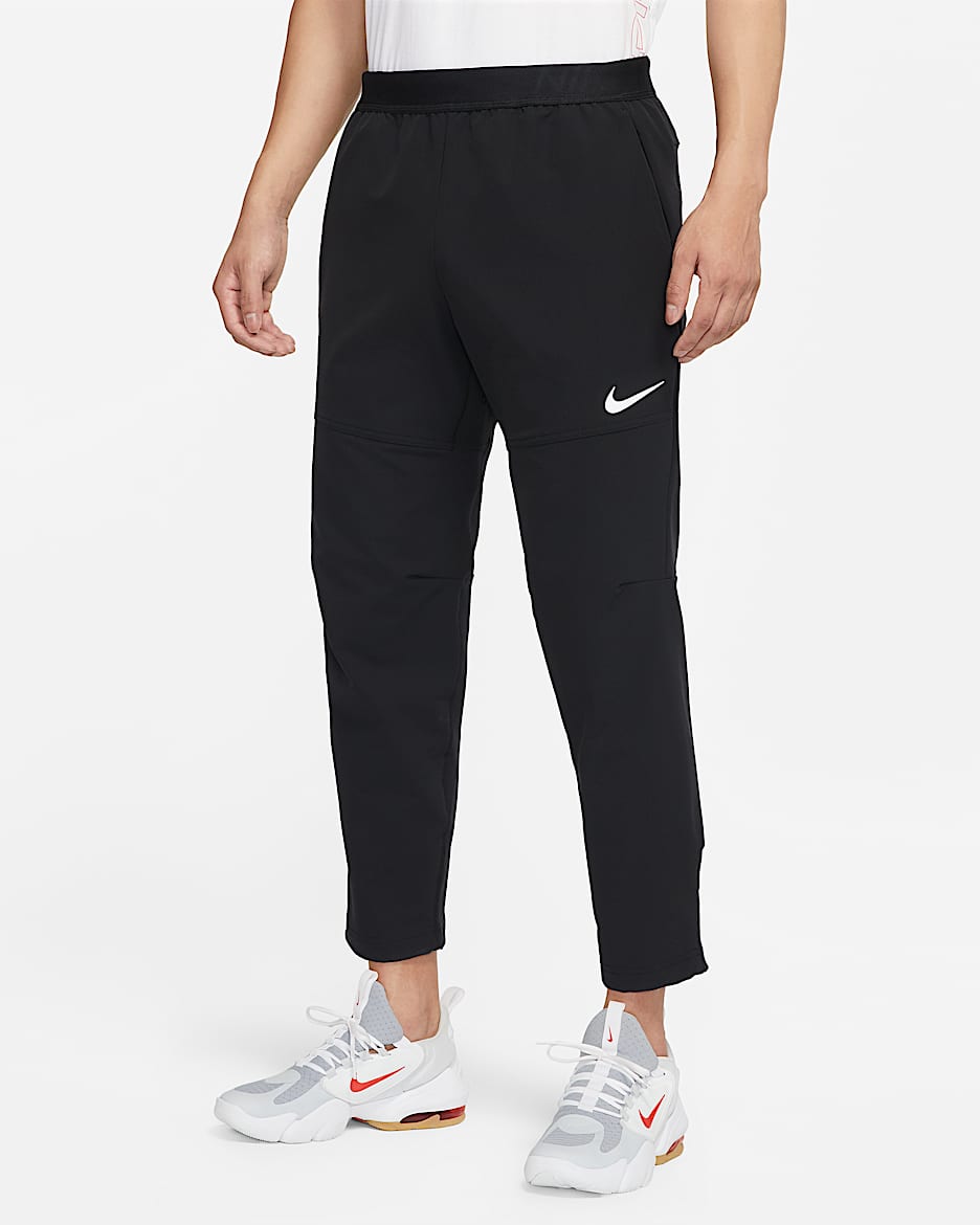 Nike Pro Vent Max 男子冬季款训练薄绒长裤 - 黑/白色