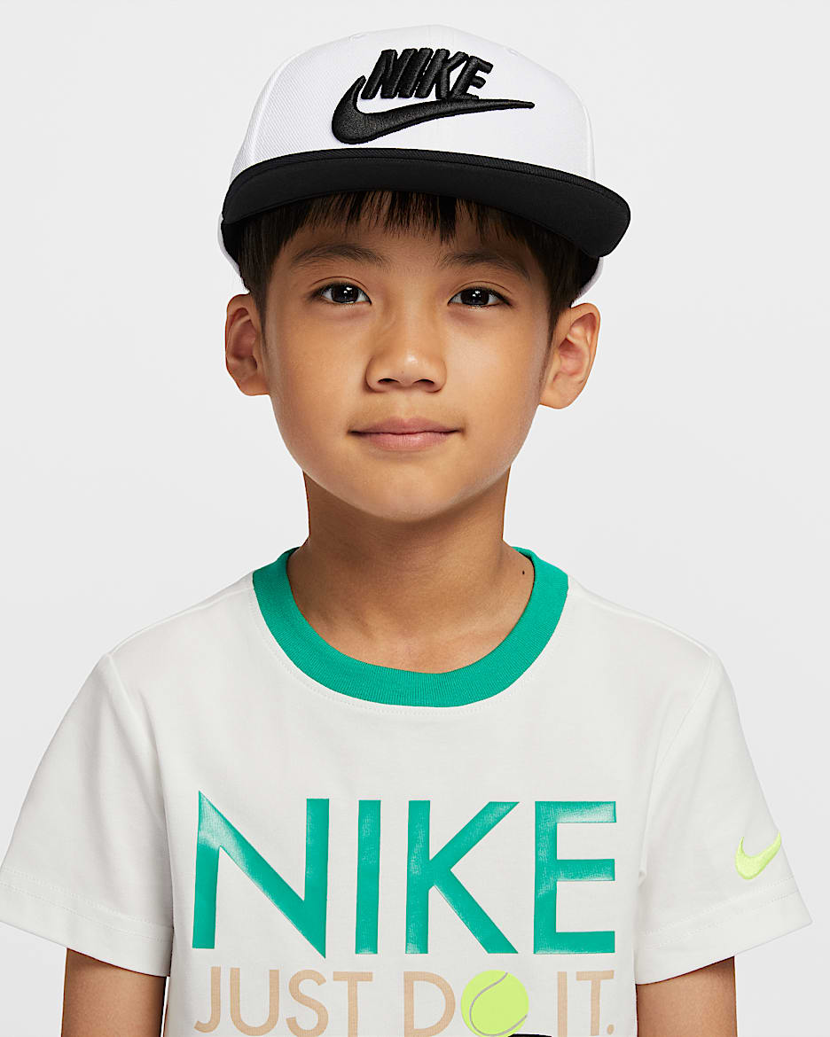 Nike 幼童可调节运动帽 - 白色