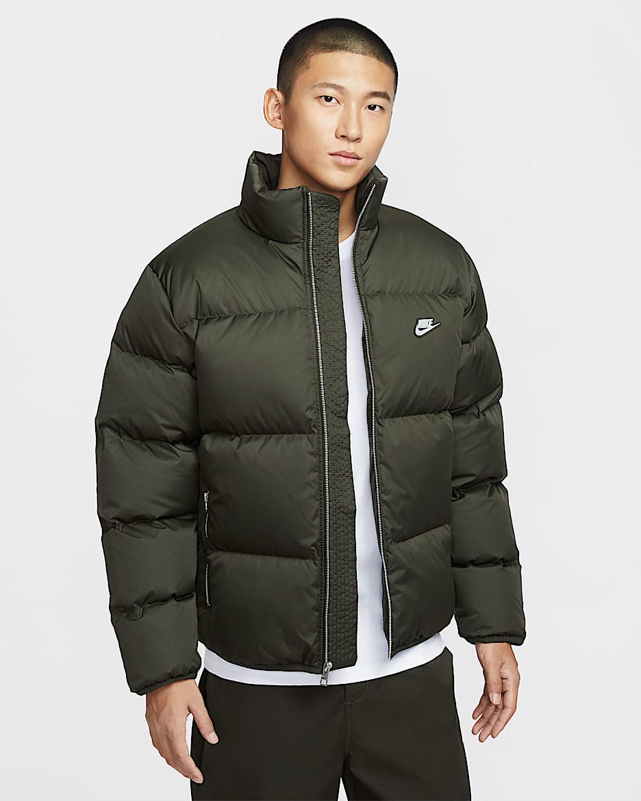 Nike Sportswear Club Therma-FIT 男子宽松羽绒夹克 - 红杉绿